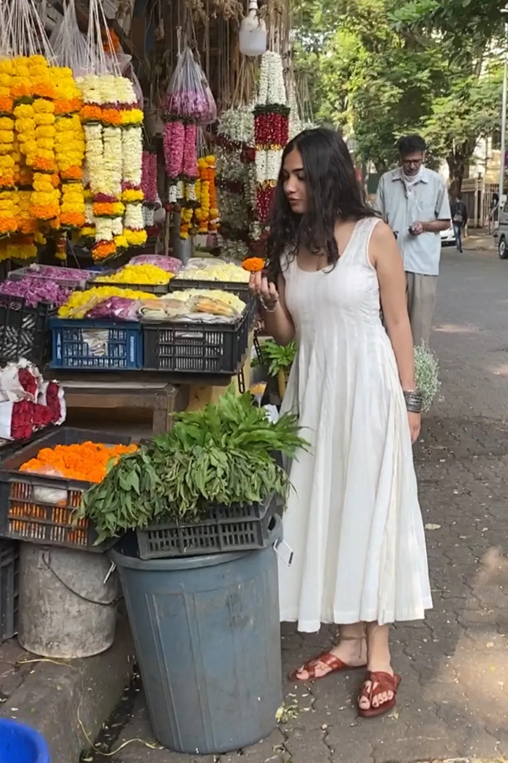 Alankrita | TeesKali  Anarkali Kurta/Dress  | Ivory Mul