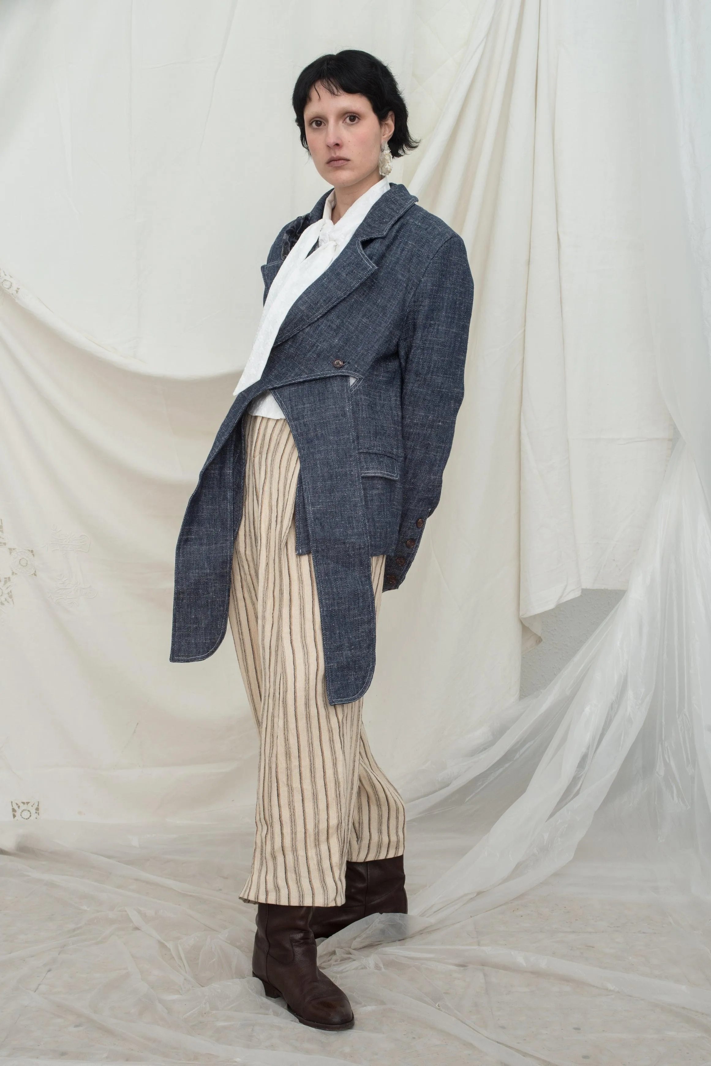 AMA TROUSERS BROWN STRIPES