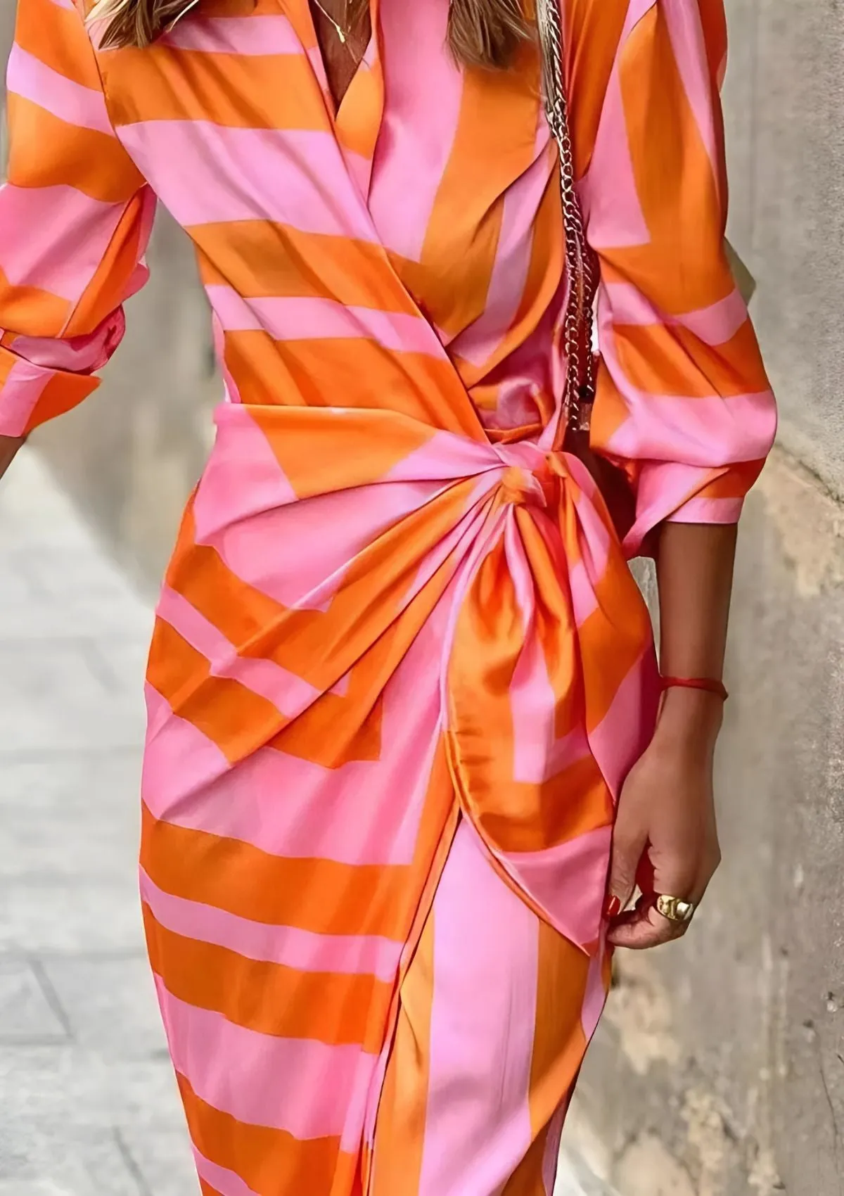 AMALIA™ - PRINTED WRAP DRESS