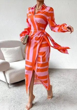 AMALIA™ - PRINTED WRAP DRESS