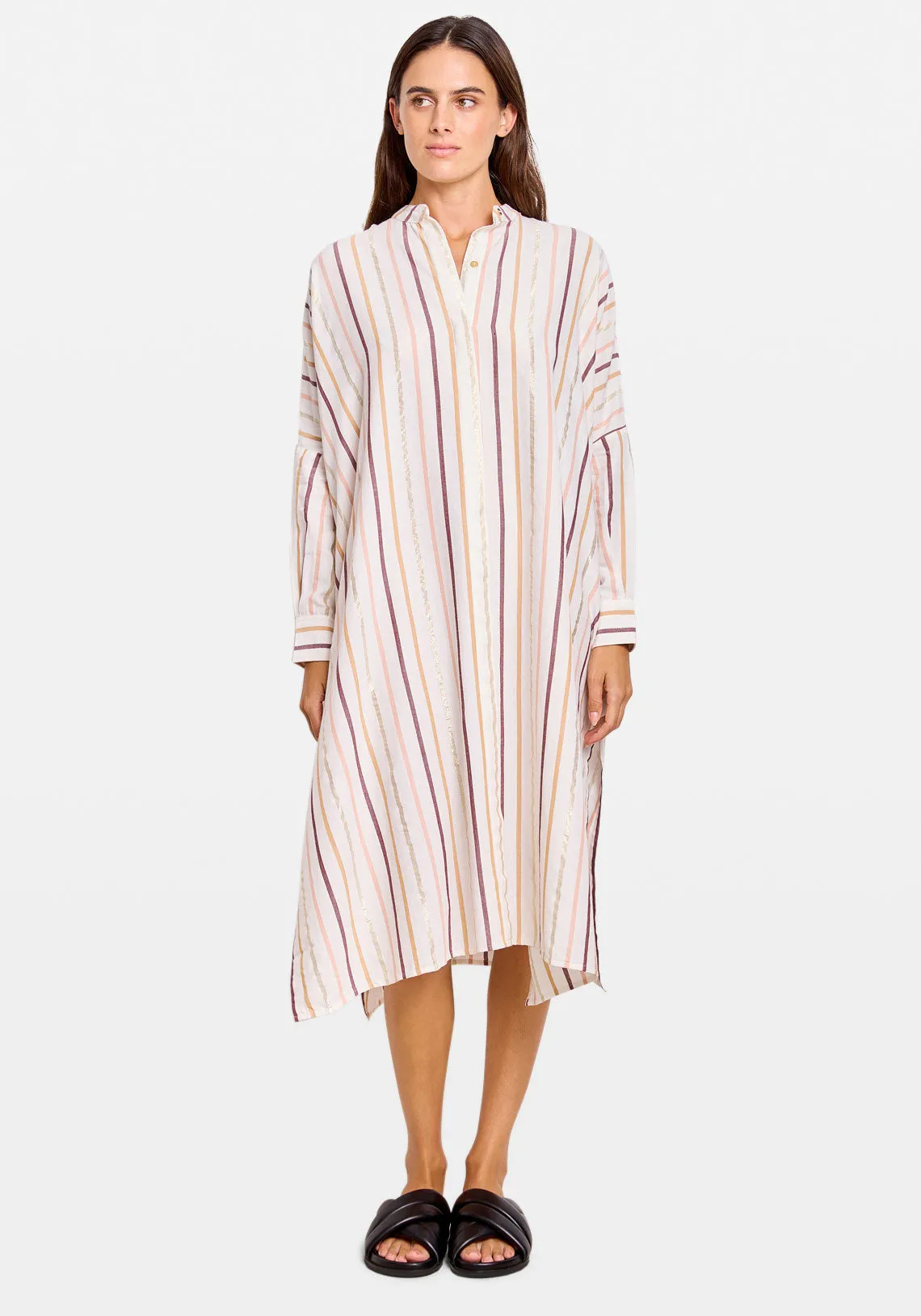 ANDROMEDE SHIRTDRESS CASABLANCA STRIPE