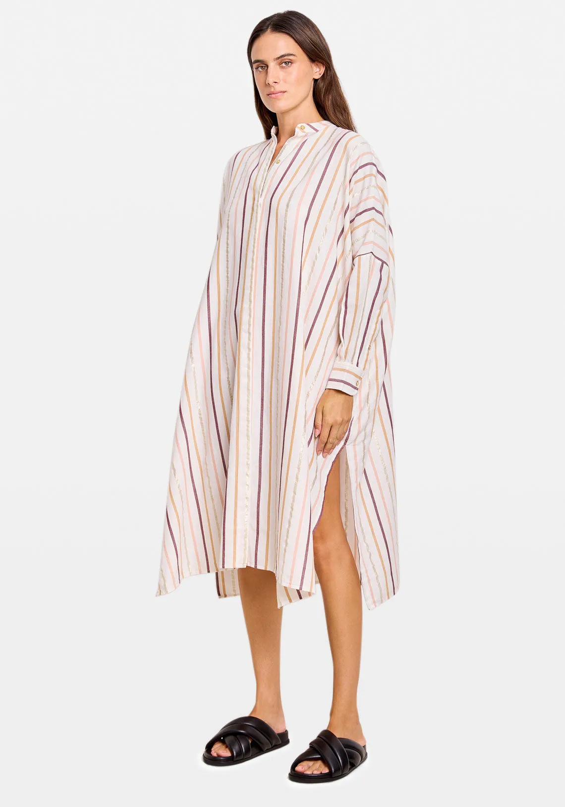 ANDROMEDE SHIRTDRESS CASABLANCA STRIPE