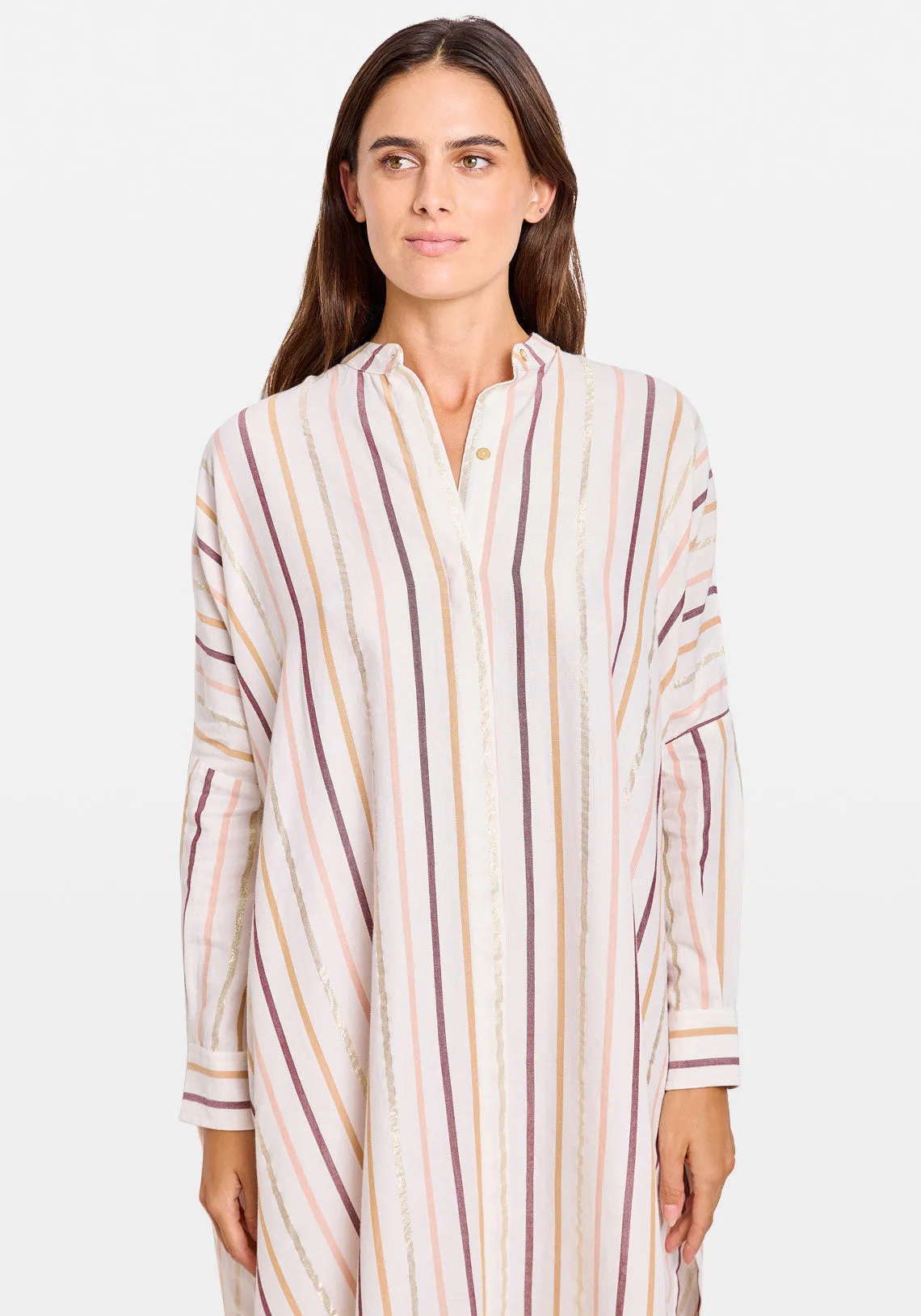 ANDROMEDE SHIRTDRESS CASABLANCA STRIPE
