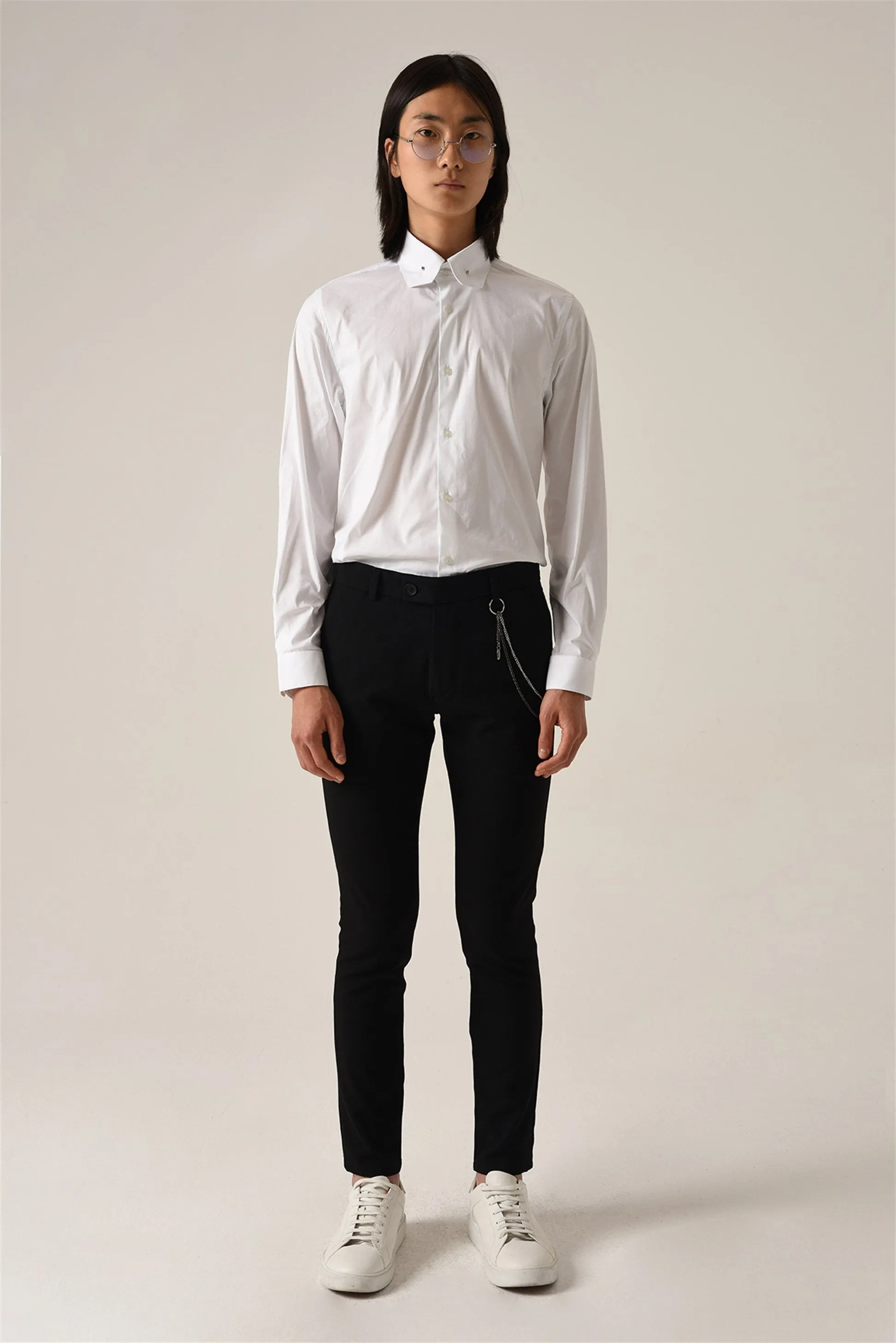 ANT Men's Accessory Detail Slim Fit Trousers - Roermond