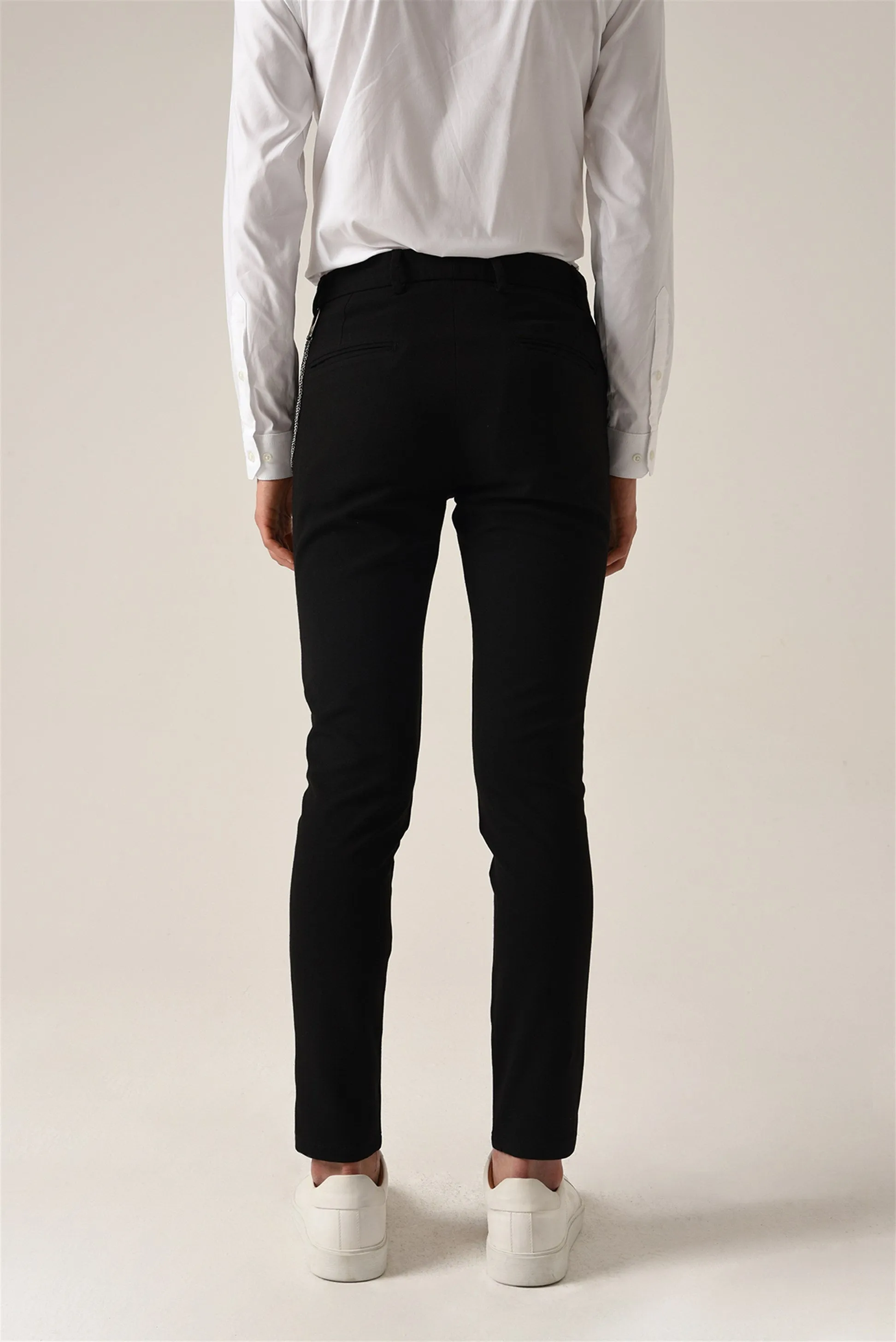 ANT Men's Accessory Detail Slim Fit Trousers - Roermond