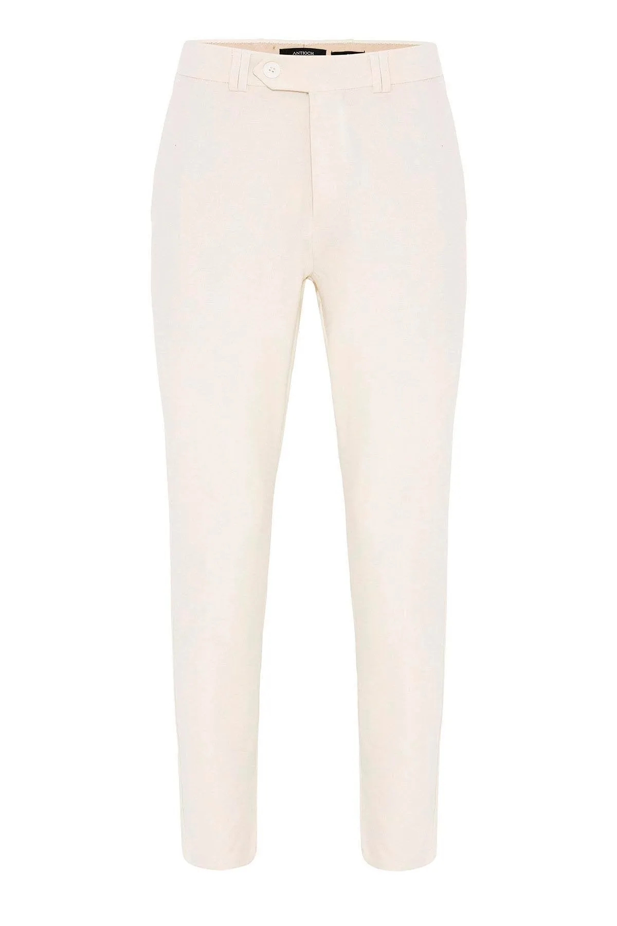 ANT Men's Slim Fit Straight Accessory Fabric Trousers - Niagara Falls