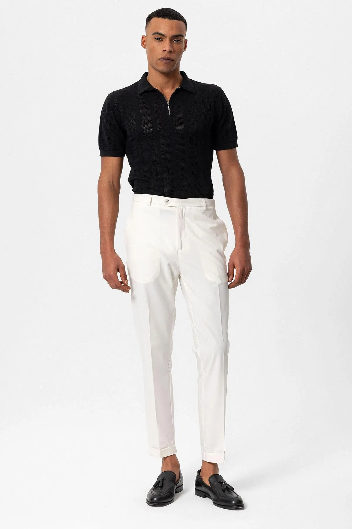 ANT Slim Fit Double Leg Men's Trousers - Kozáni