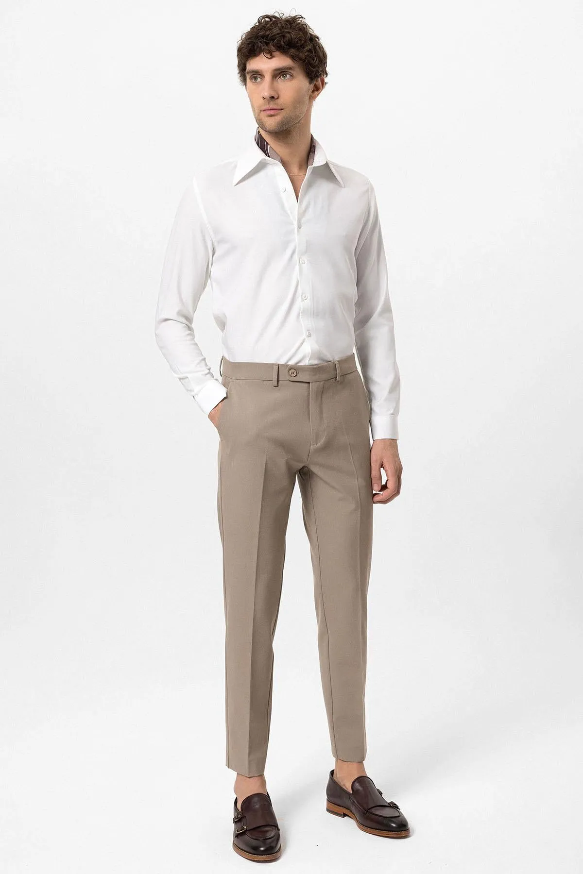 ANT Slim Fit Men's Fabric Trousers - Santa Clarita