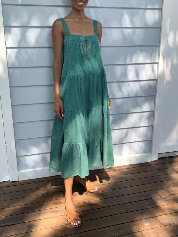 Arabella Polka Dot Cotton Dress