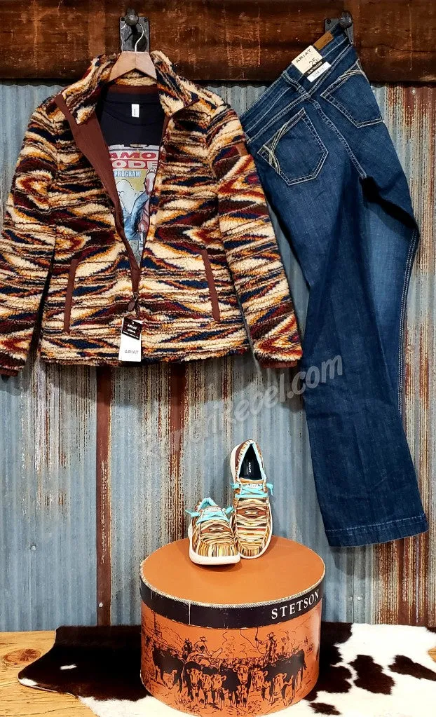 Ariat Chimayo Fleece Jacket in Sunset Saltillo #5163