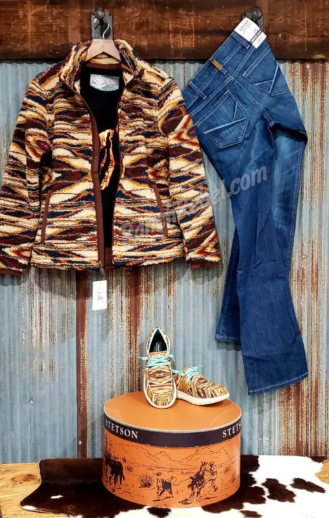 Ariat Chimayo Fleece Jacket in Sunset Saltillo #5163