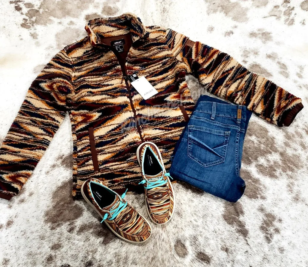 Ariat Chimayo Fleece Jacket in Sunset Saltillo #5163