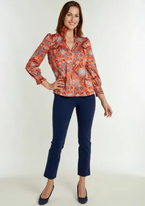 Aspen Blouse- Frolic Fire