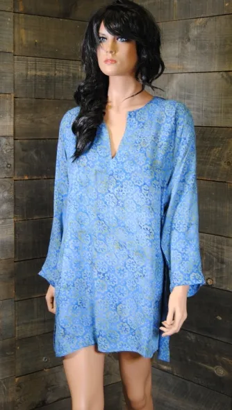 Batik Tunics Lush in Plum