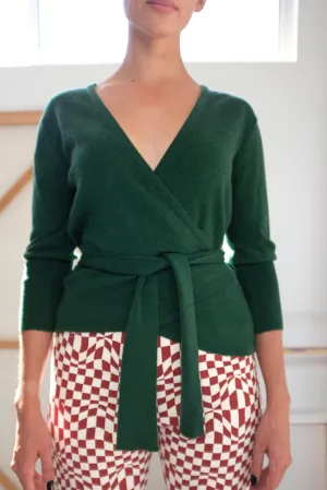 Beklina Cashmere Ballet Wrap Sweater Biophilia