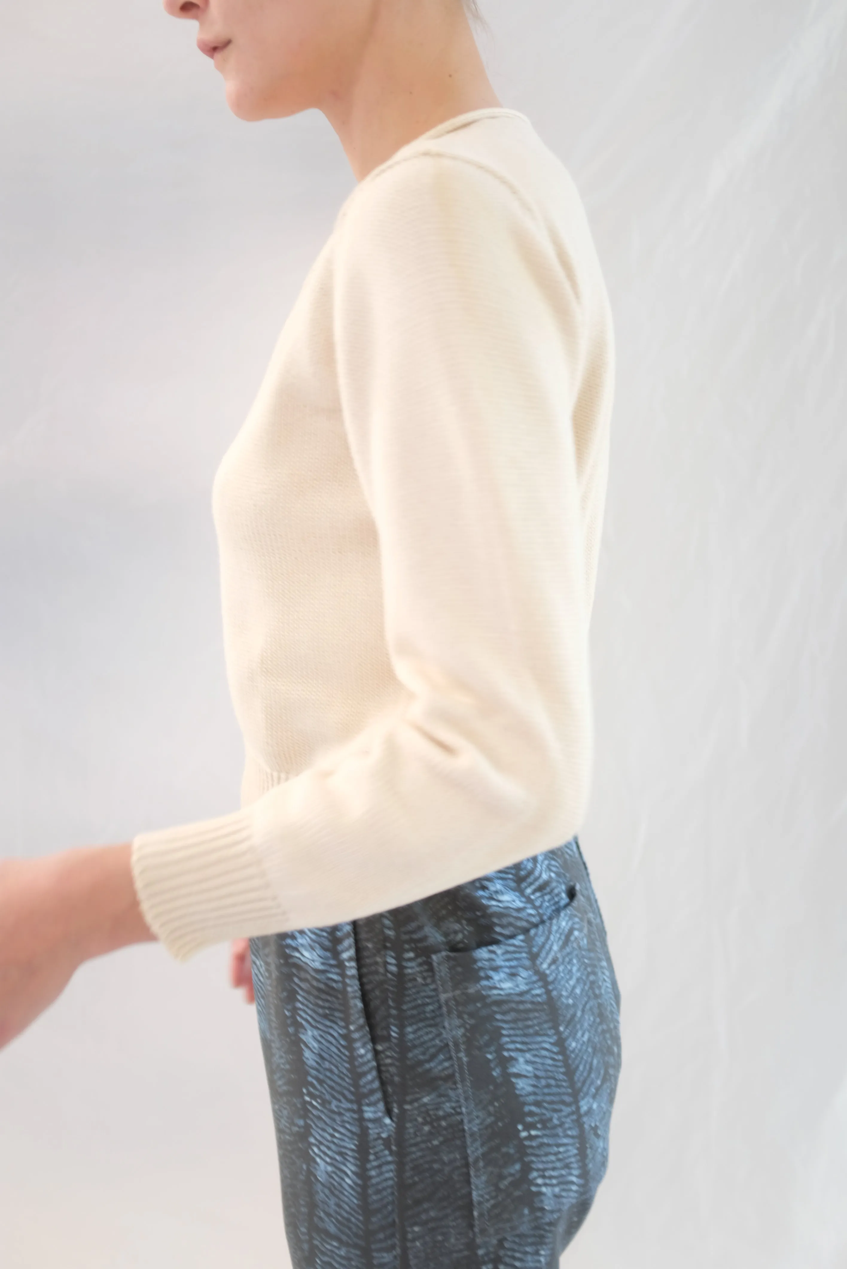 Beklina Latta V-neck Sweater Straw