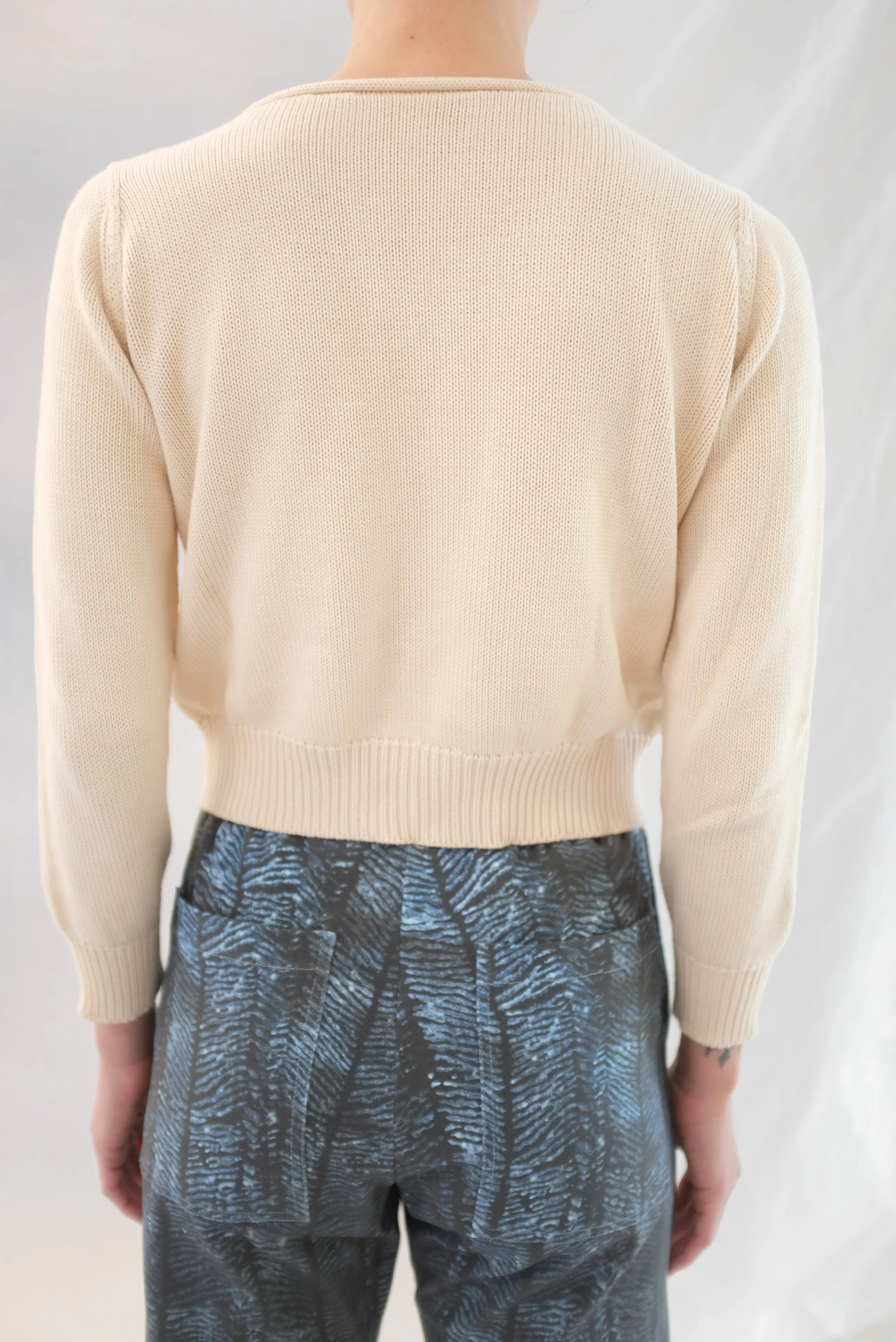 Beklina Latta V-neck Sweater Straw