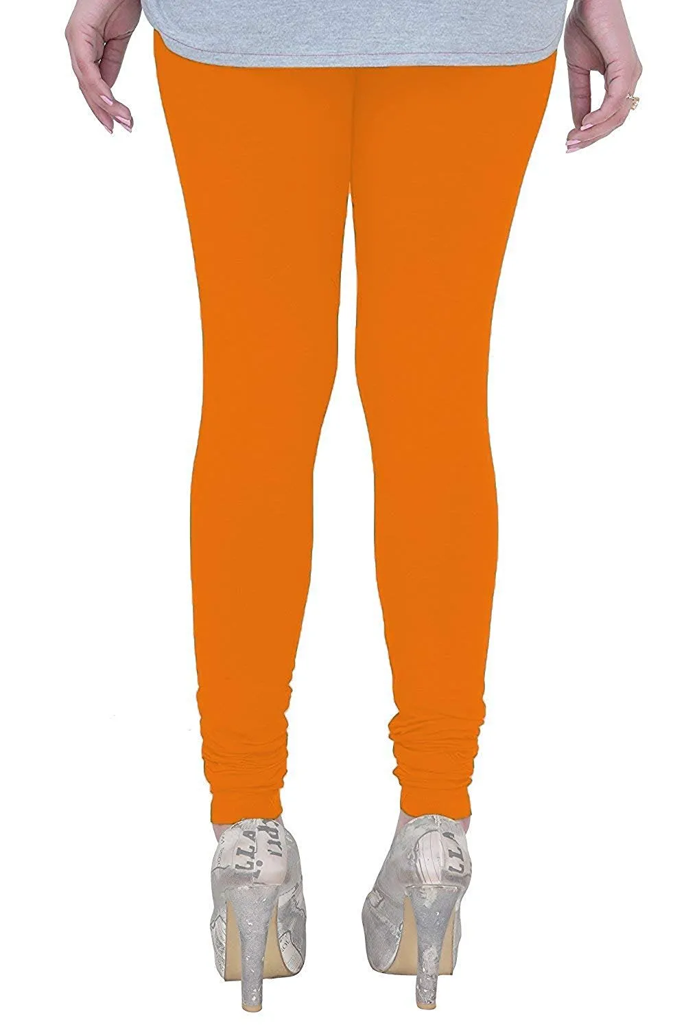 BK Cotton Lycra Leggings BK00021MCLSQ Dark - light | Green | Yellow | Purple | Parrot | Blue | Brown | Orange | Pink | Black | Navy Blue Size 30 to 40
