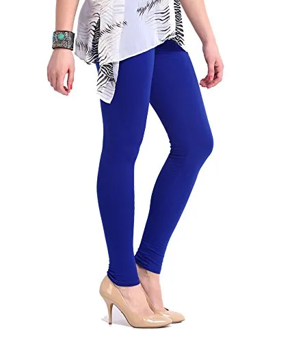 BK Cotton Lycra Leggings BK00021MCLSQ Dark - light | Green | Yellow | Purple | Parrot | Blue | Brown | Orange | Pink | Black | Navy Blue Size 30 to 40