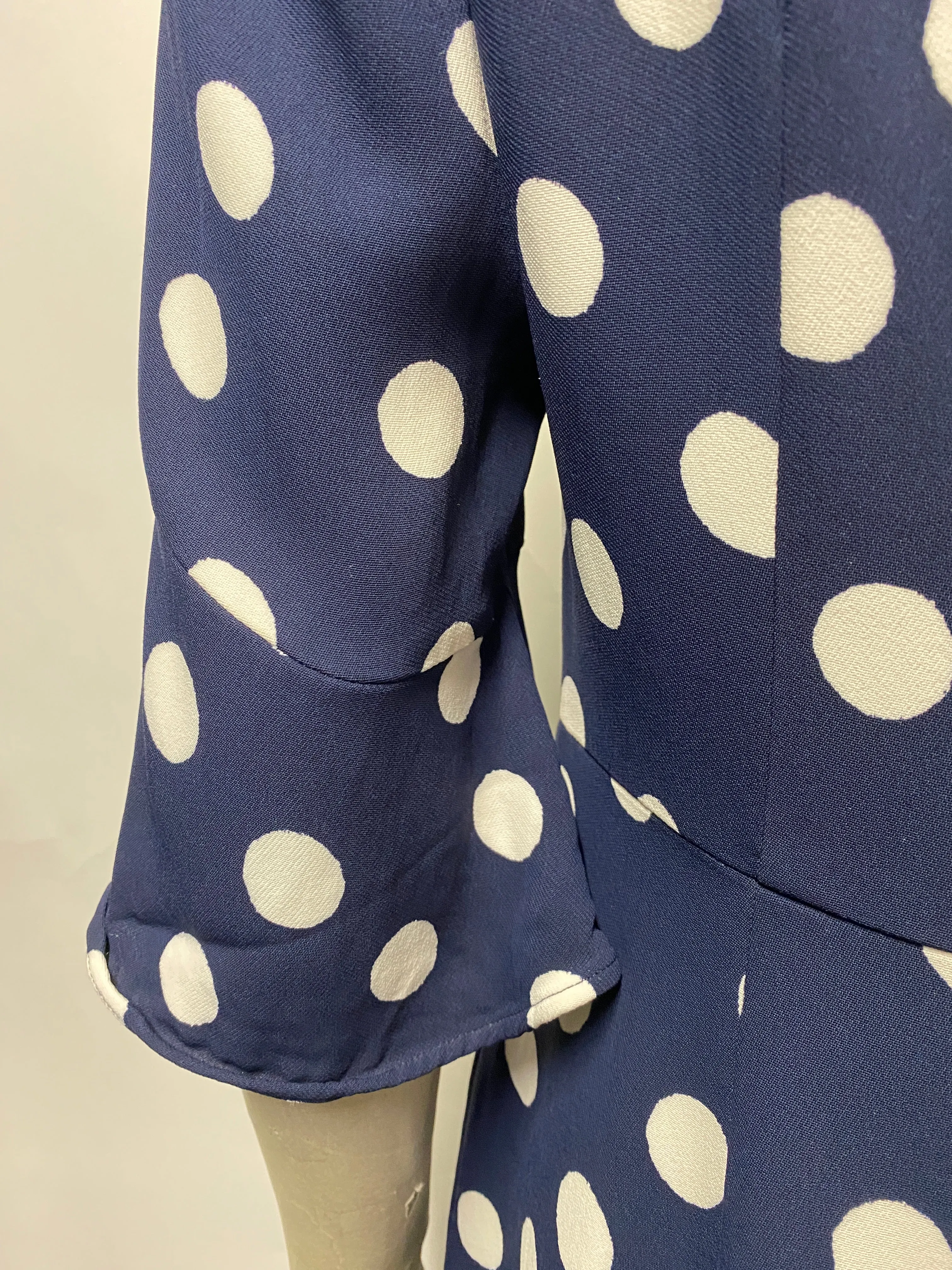 Boden Navy Polka Dot Smart Dress 10