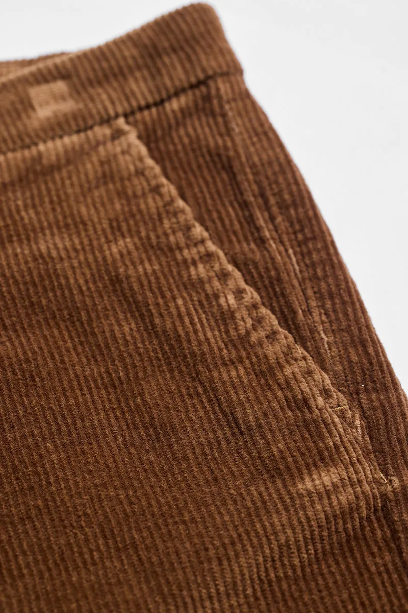 Brown Corduroy Slim Fit Trousers
