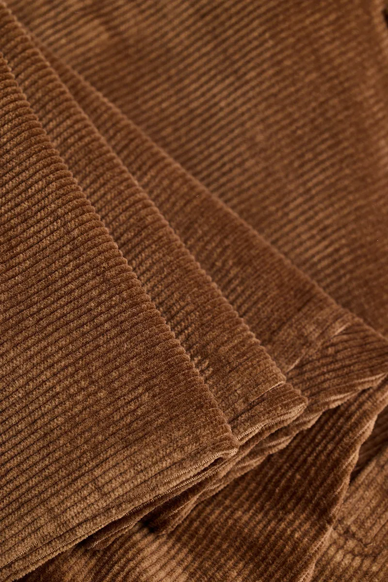 Brown Corduroy Slim Fit Trousers