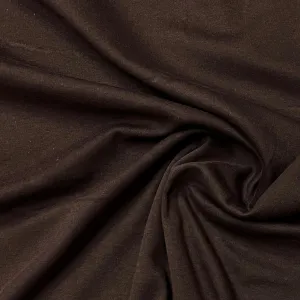 Brown Cotton Interlock Fabric