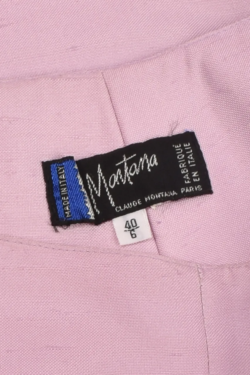CLAUDE MONTANA LILAC TROUSERS