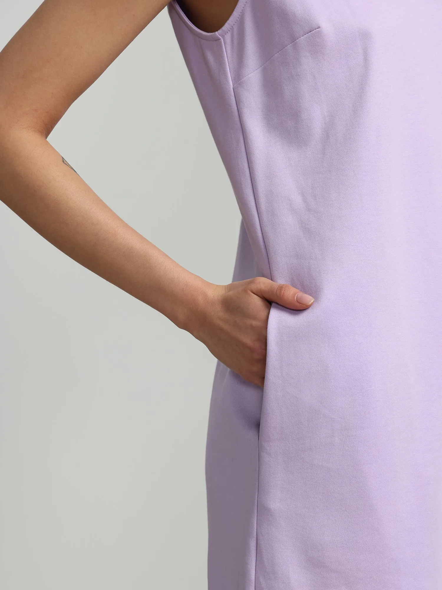 Collared Sleeveless Polo Shift Dress - City Knits
