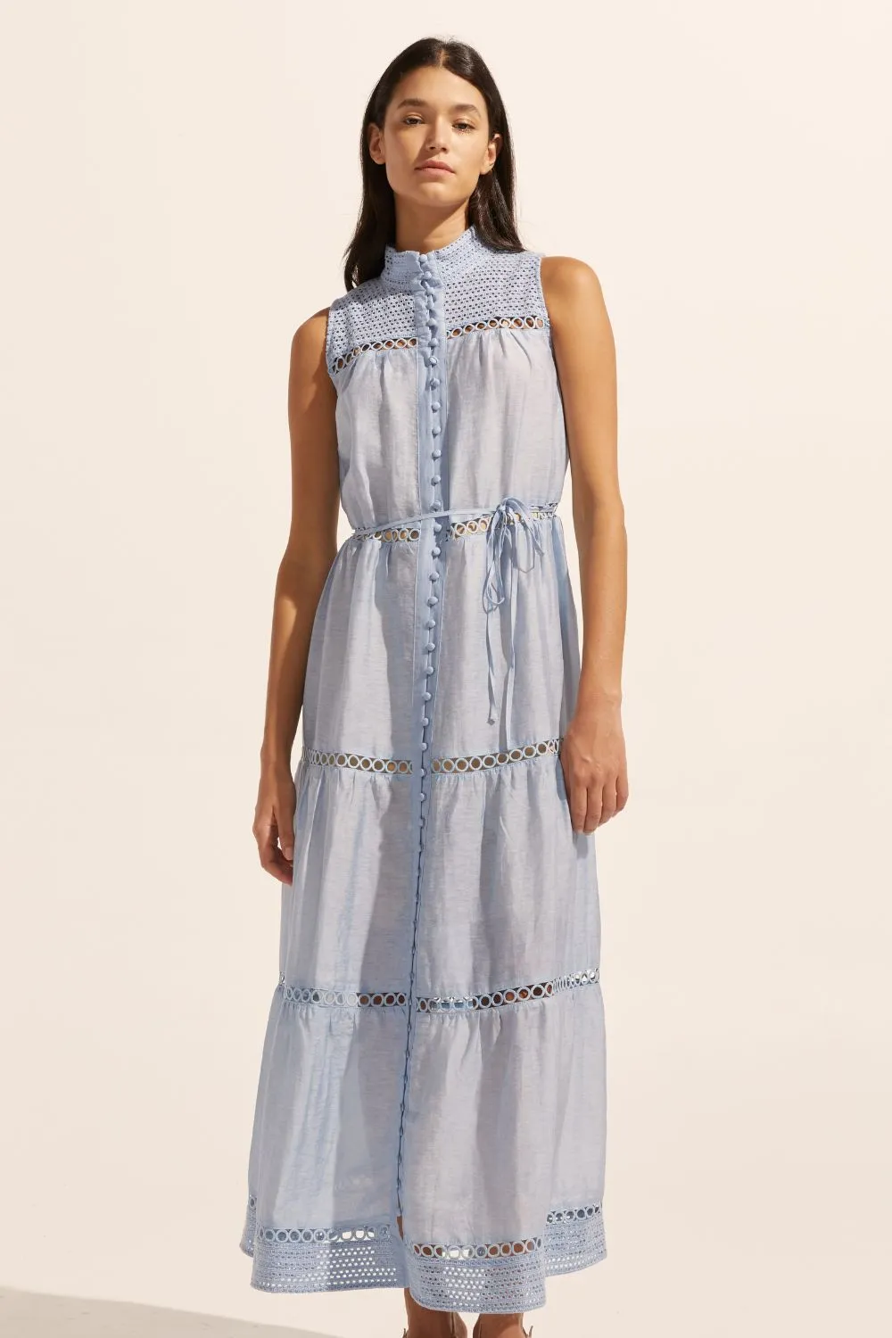 crescent dress - sky