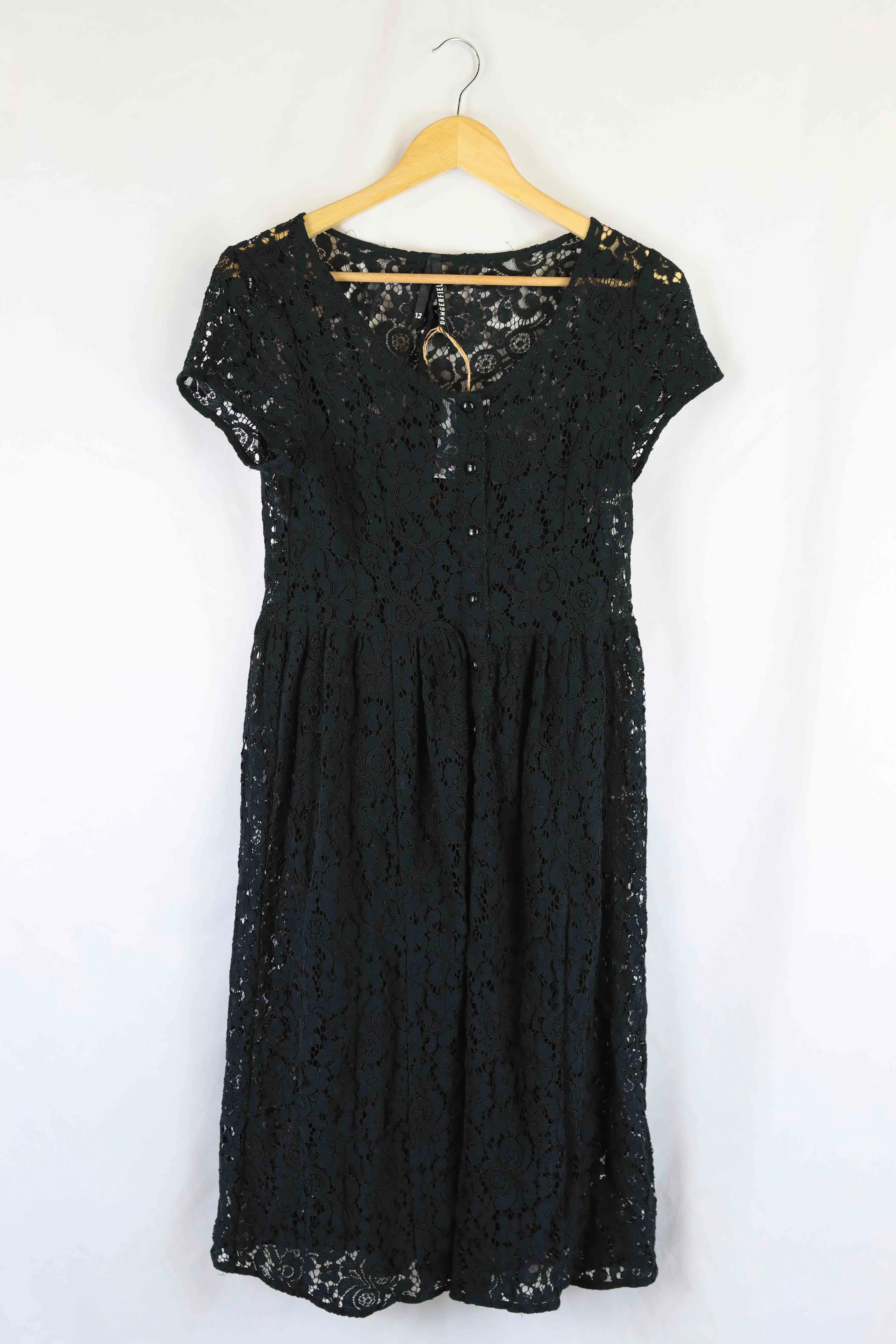Dangerfield Black Lace Dress 12