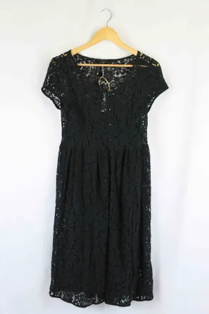 Dangerfield Black Lace Dress 12