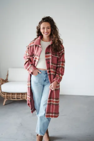 Danny Plaid Longline Shacket