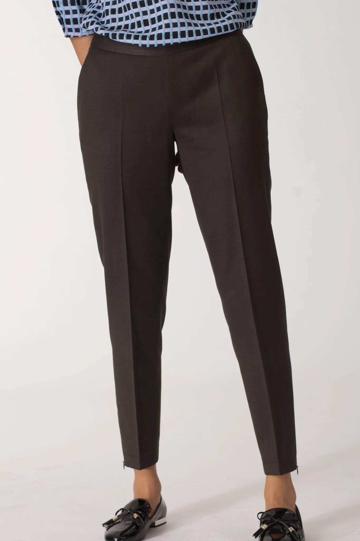 Deep Olive Slim fit Trousers