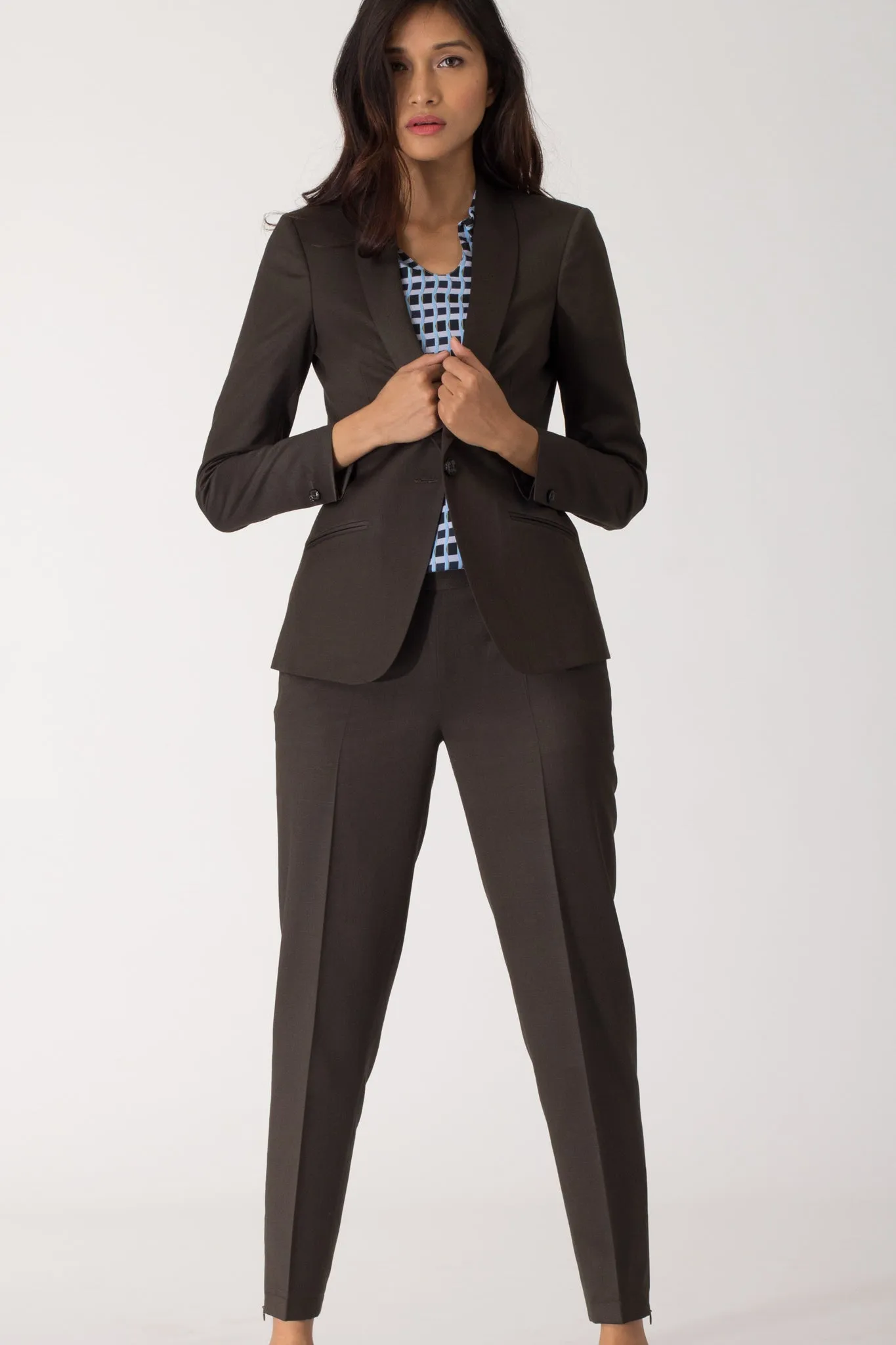 Deep Olive Slim fit Trousers