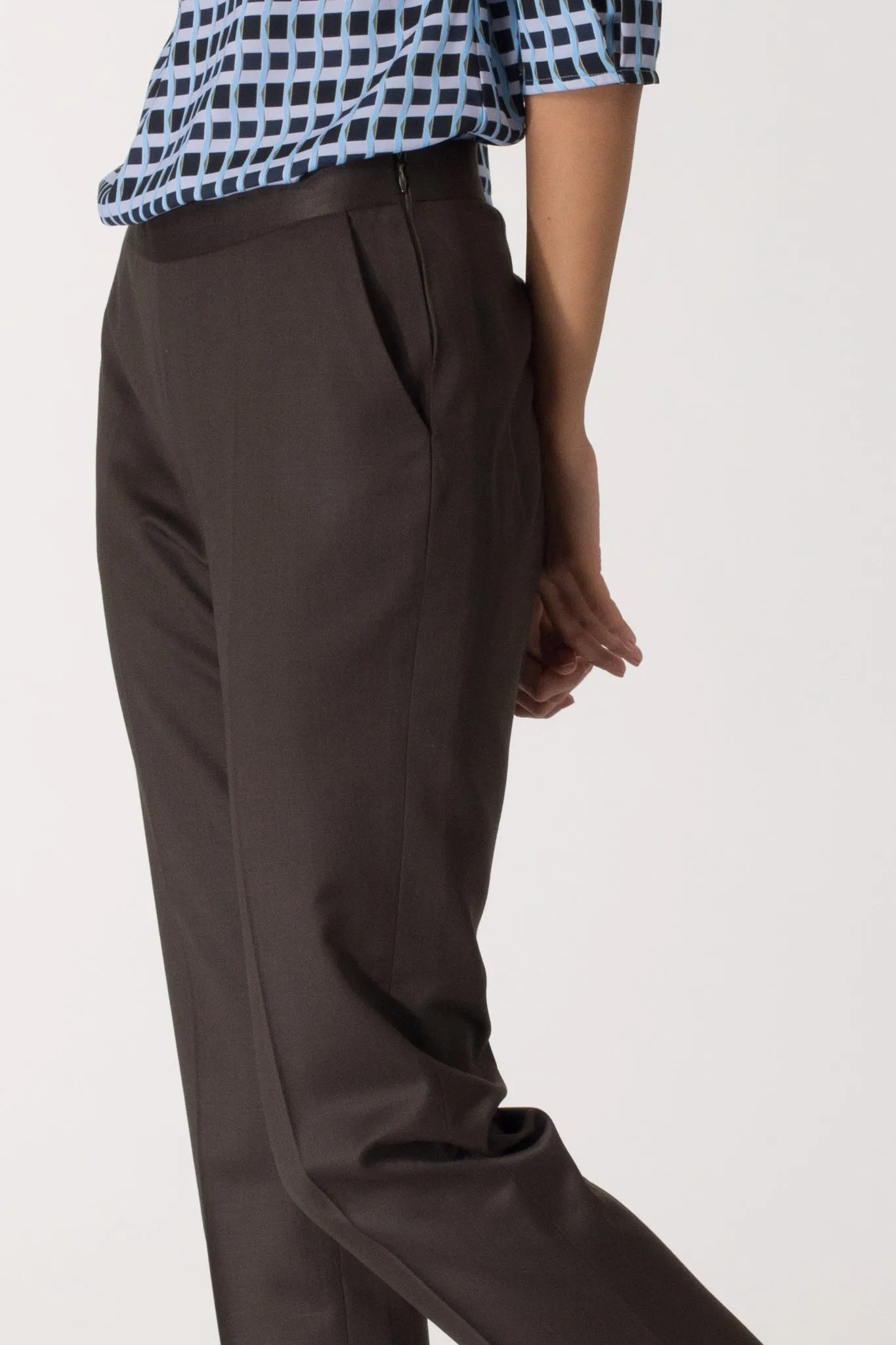 Deep Olive Slim fit Trousers