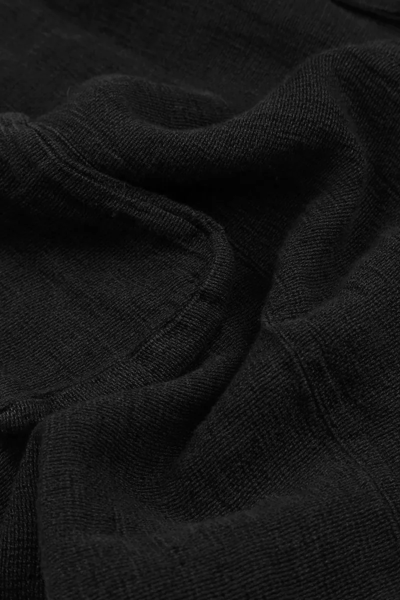Evergreen Black Mélange Linen Tunic
