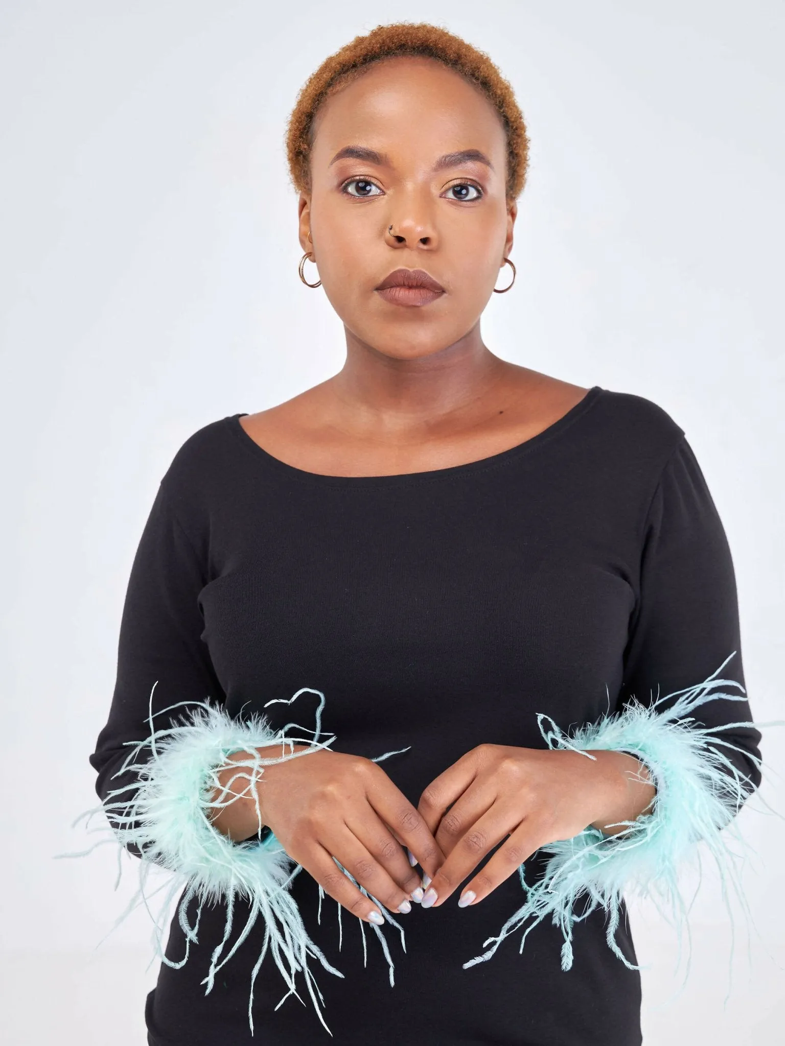 Fur Cuffs - Cyan