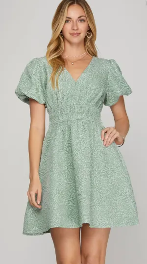 Gorgeous Detailed Jaquard Dress