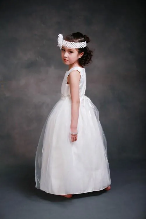 Gorgeous Snow White Flower Girl Dress