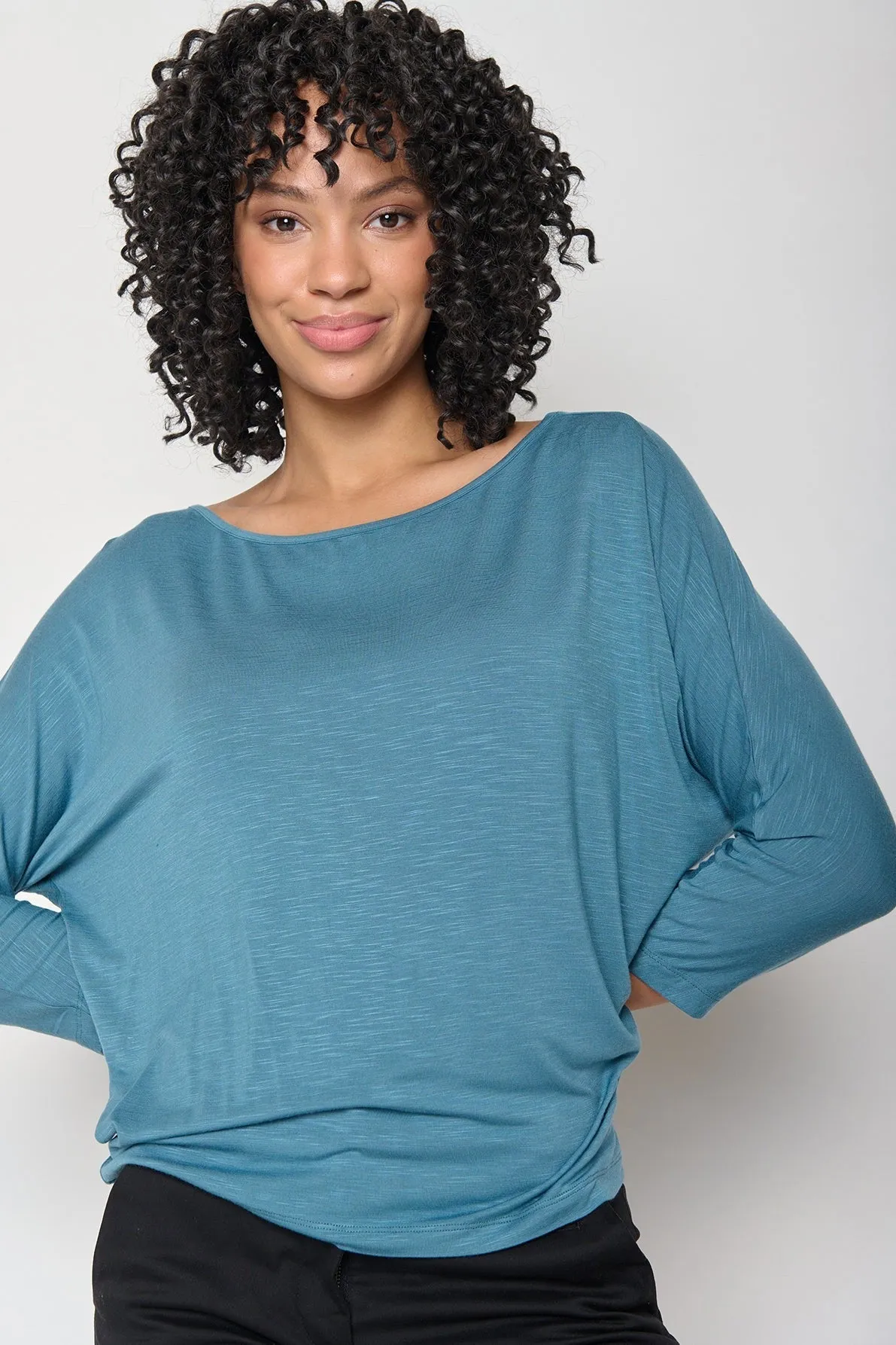 Greenbomb Basic Simper Longsleeve Top - Steelblue