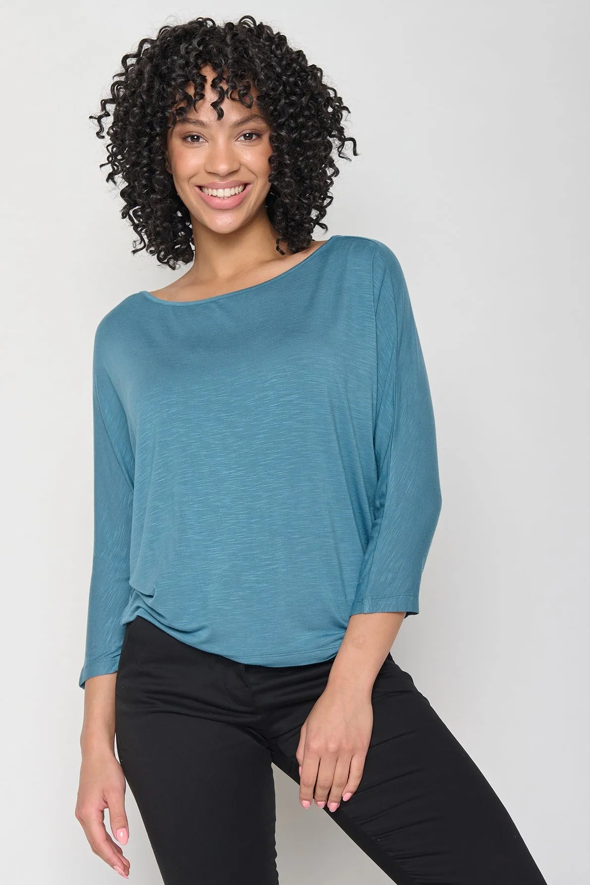 Greenbomb Basic Simper Longsleeve Top - Steelblue