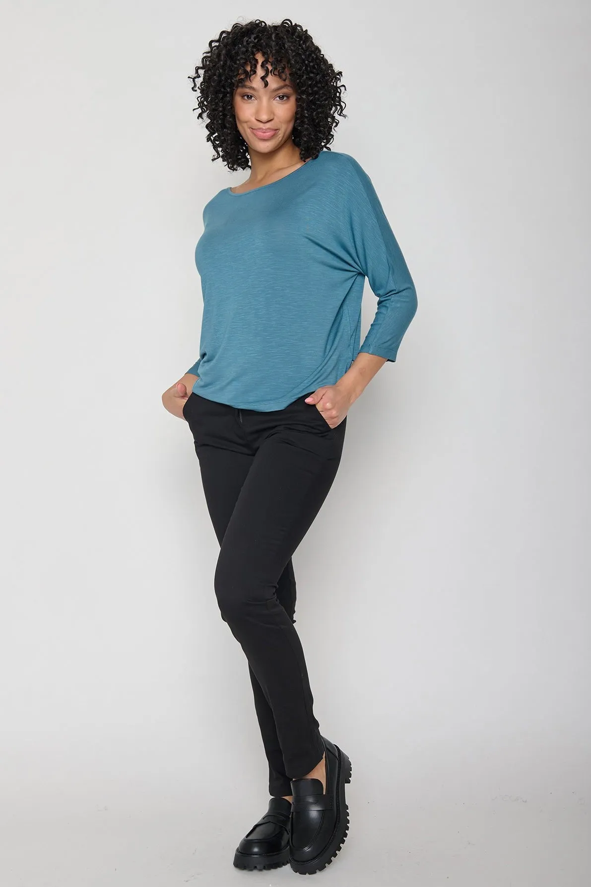 Greenbomb Basic Simper Longsleeve Top - Steelblue