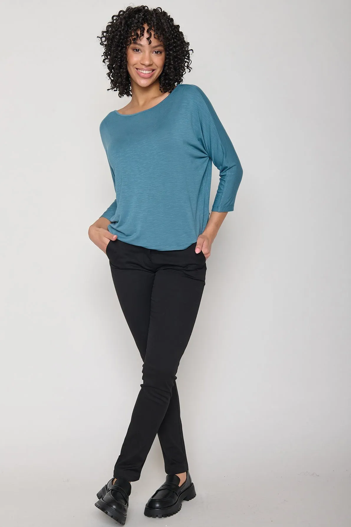 Greenbomb Basic Simper Longsleeve Top - Steelblue