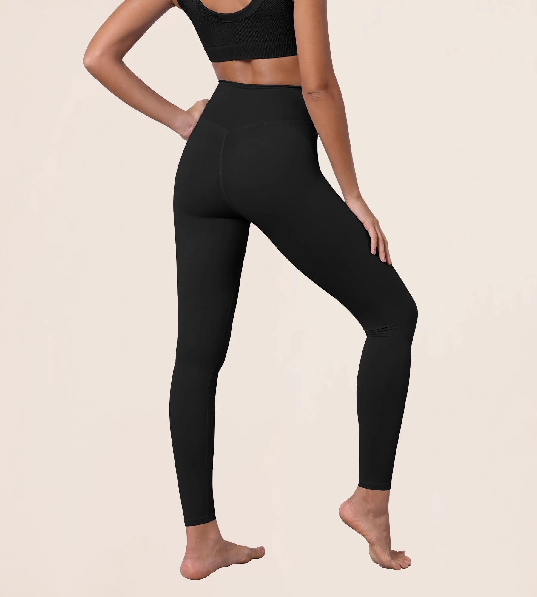 High Waist Crossover Ruched Leggings