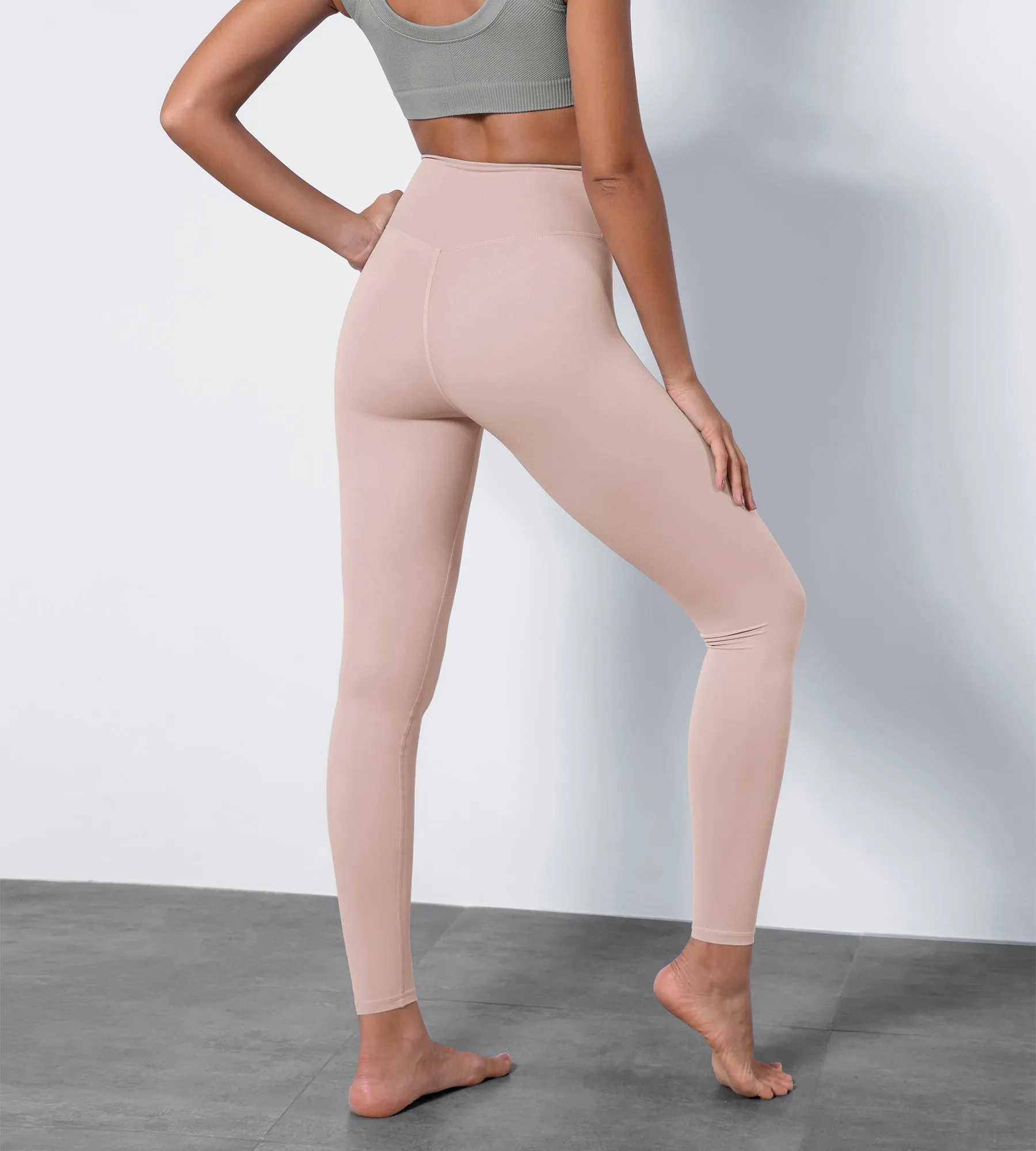 High Waist Crossover Ruched Leggings