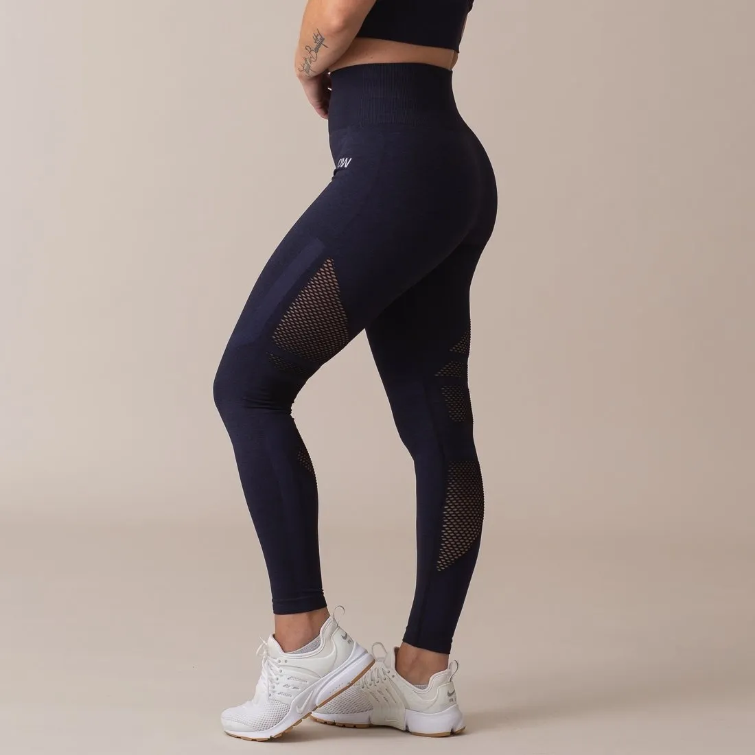 ICIW Seamless High Waist Tights - Navy Melange