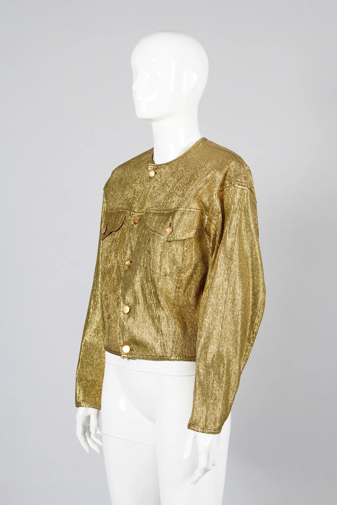 Junior Gaultier Metallic Jean Jacket