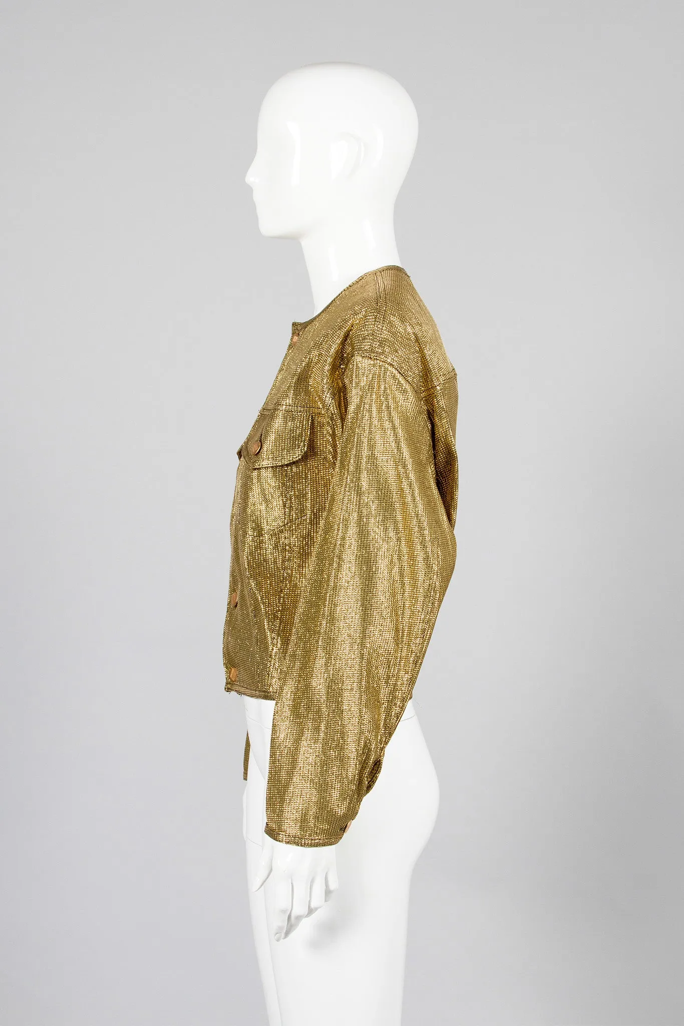 Junior Gaultier Metallic Jean Jacket
