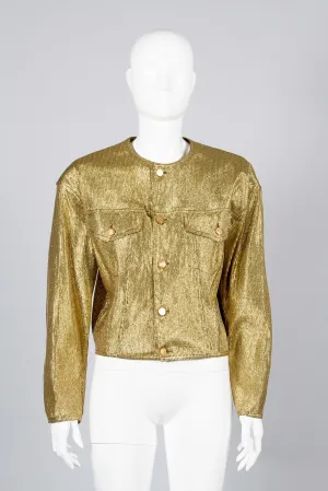 Junior Gaultier Metallic Jean Jacket